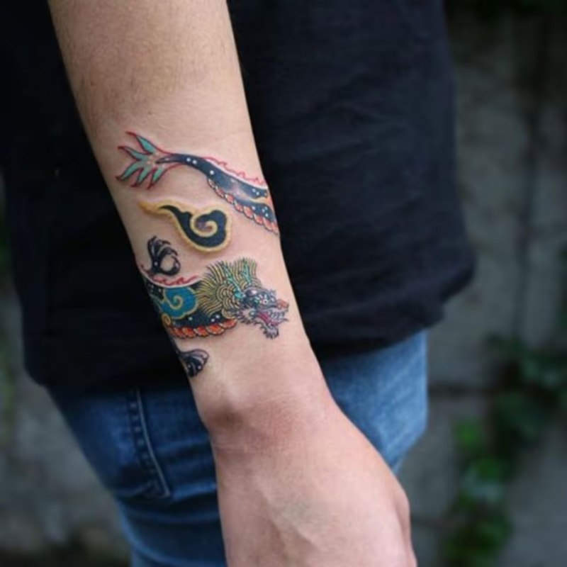 The most beautiful small ancient Japanese tattoos Picture 3