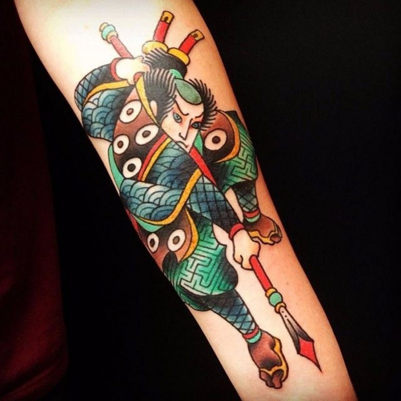 The most beautiful small ancient Japanese tattoos Picture 31