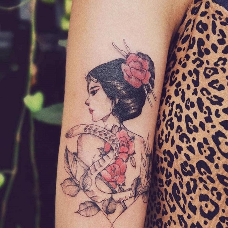 The most beautiful small ancient Japanese tattoos Picture 43