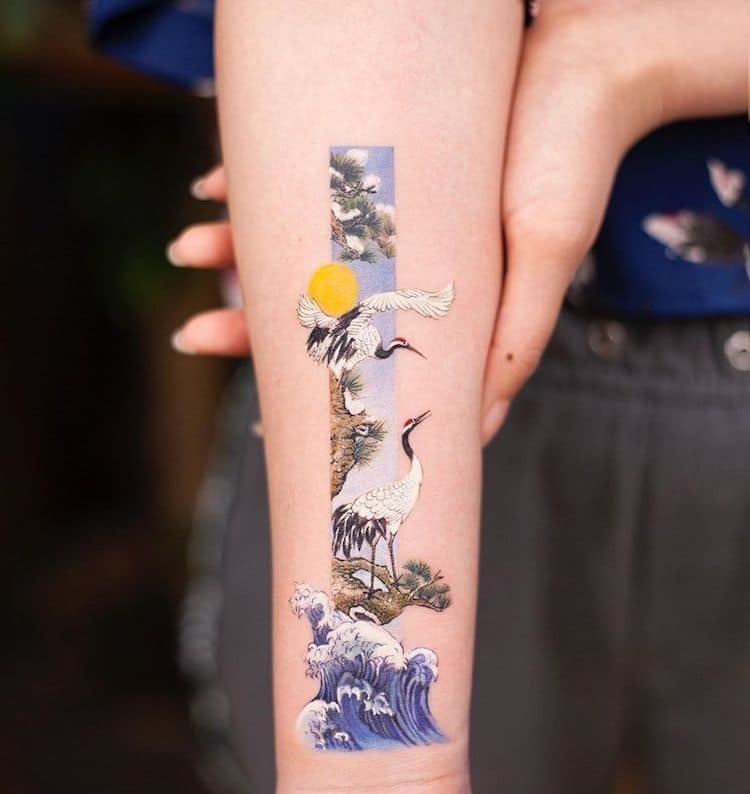 The most beautiful small ancient Japanese tattoos Picture 8