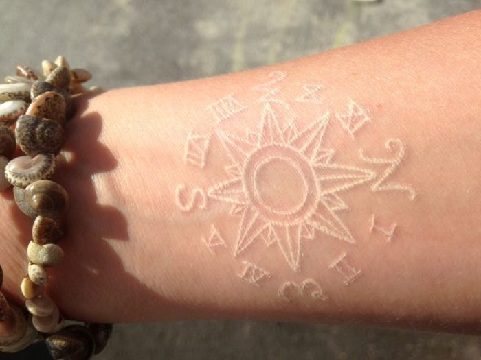 The most beautiful white ink tattoo designs Picture 11