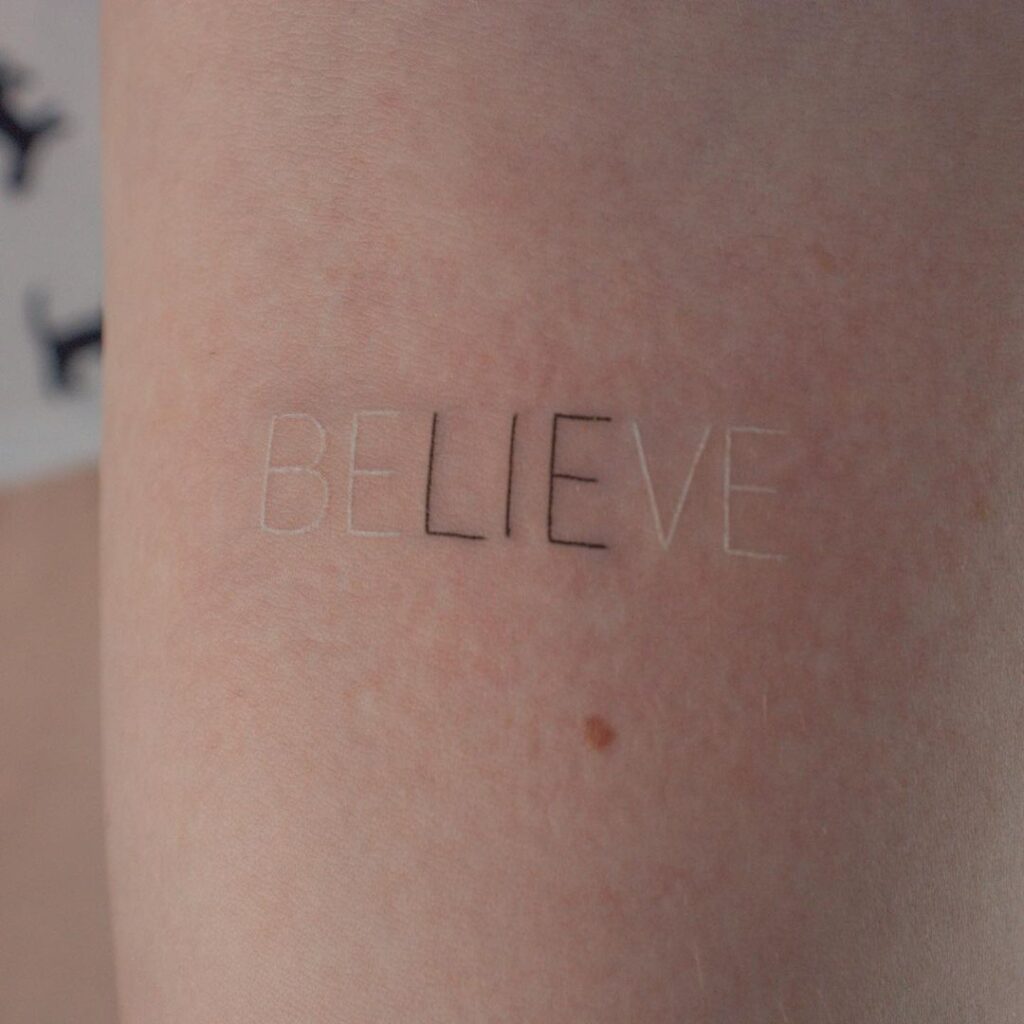 The most beautiful white ink tattoo designs Picture 17