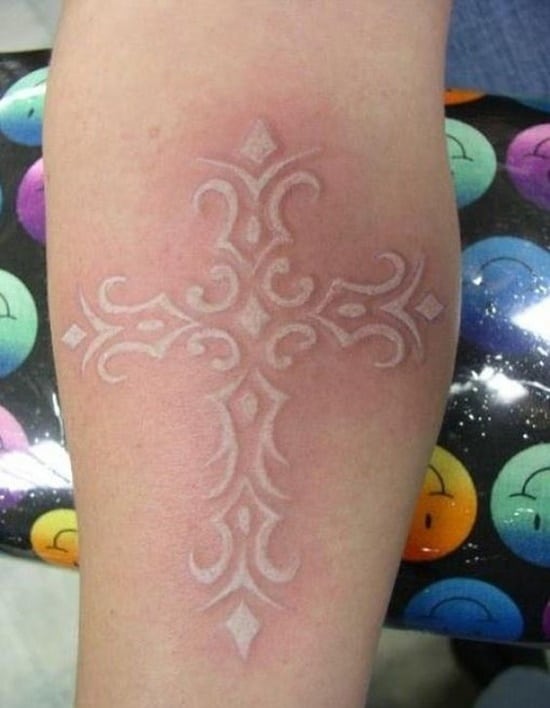 The most beautiful white ink tattoo designs Picture 18