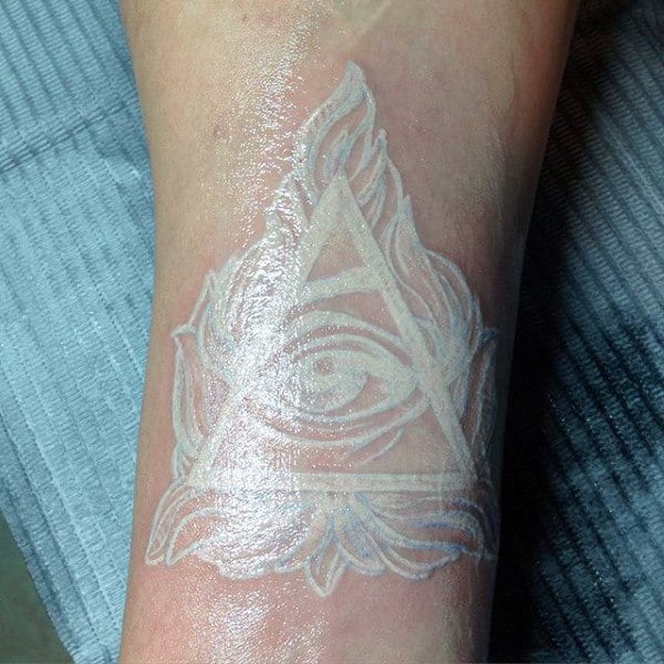 The most beautiful white ink tattoo designs Picture 22