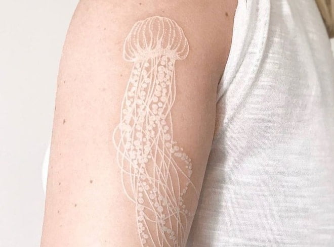 The most beautiful white ink tattoo designs Picture 28