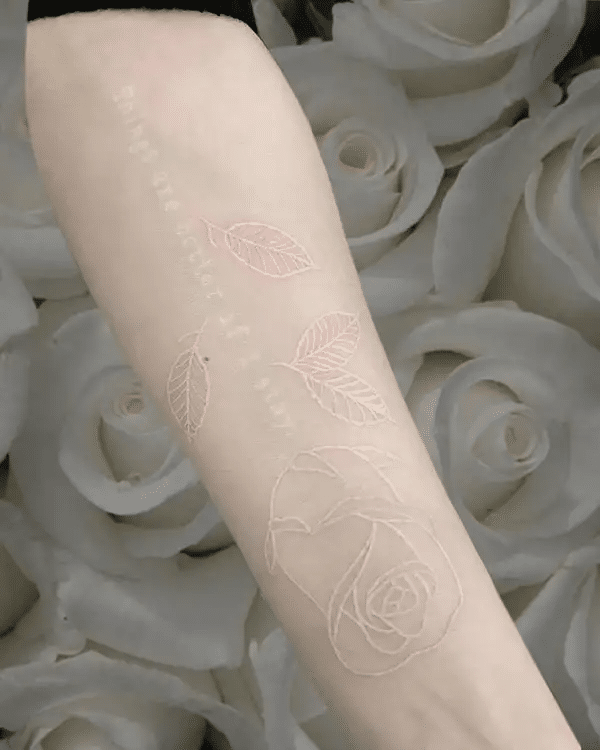 The most beautiful white ink tattoo designs Picture 4