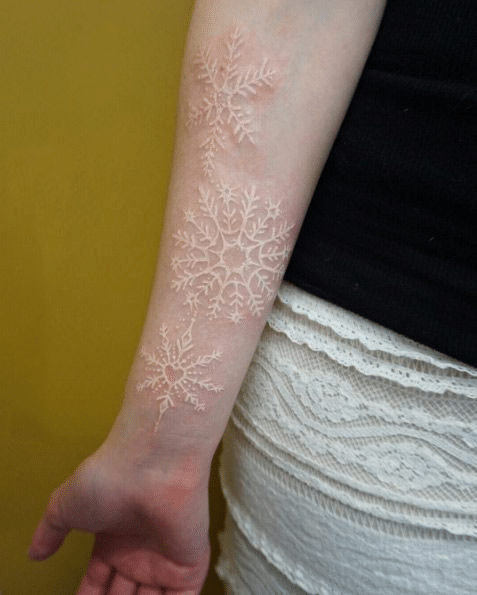 The most beautiful white ink tattoo designs Picture 42