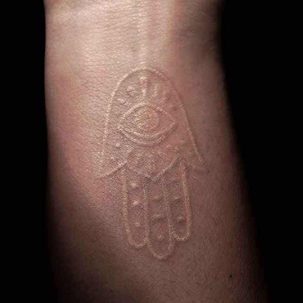 The most beautiful white ink tattoo designs Picture 45