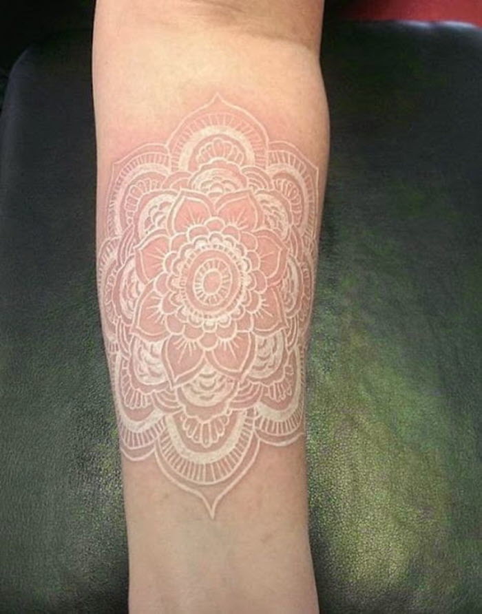 The most beautiful white ink tattoo designs Picture 48