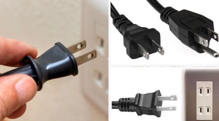 The reason is that there are two round holes on the flat power plug Picture 2