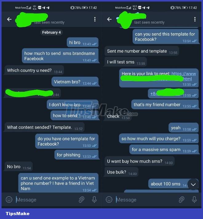 What is SMS Brandname? How do criminals send fraudulent messages via SMS Brandname? Picture 1