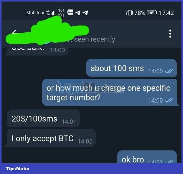 What is SMS Brandname? How do criminals send fraudulent messages via SMS Brandname? Picture 4