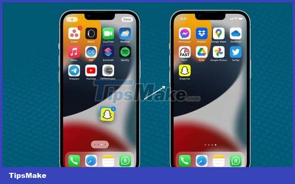 What should iFan do when the iPhone cannot move the icon? Picture 5