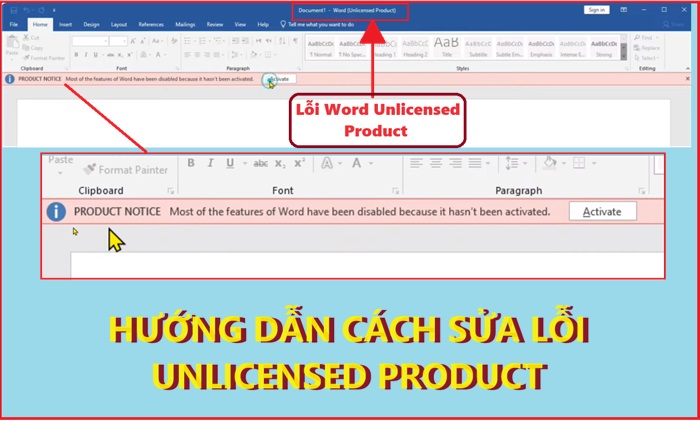 How To Fix Word Unlicensed Product Error Word Is Not Licensed