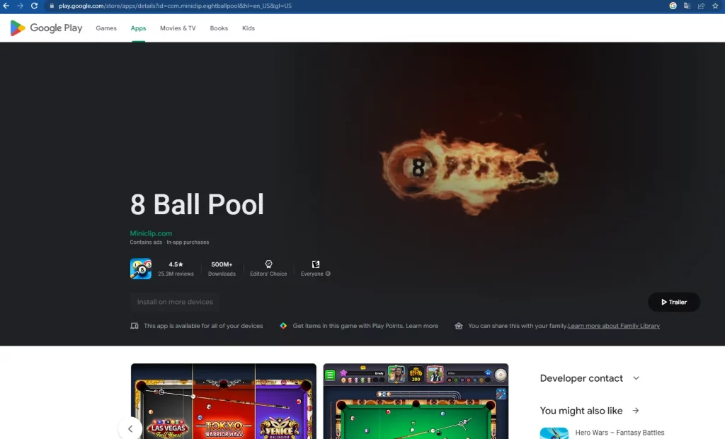 Instructions for Downloading and Playing the 8 Ball Pool Billiards Game Are