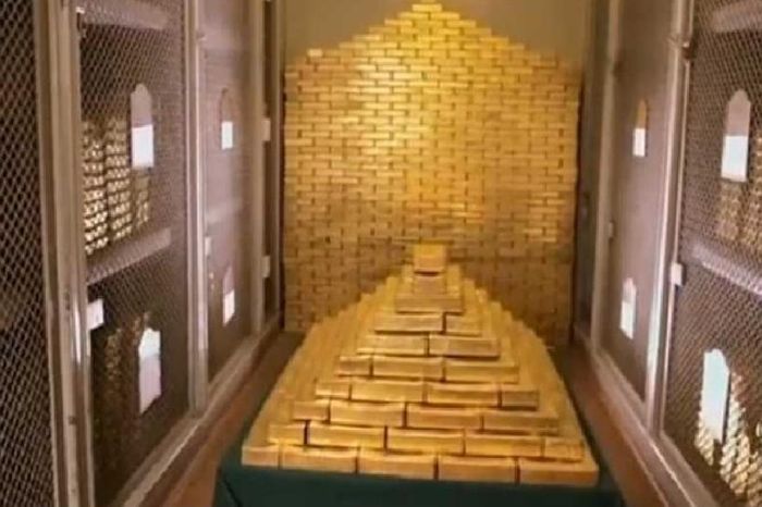 The world's largest gold vault, no bomb can destroy it