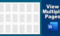How to view multiple pages in Word at the same time