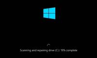 Instructions for handling when Scanning and Repairing Drive C takes too long