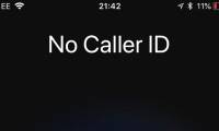 Share how to handle when iPhone currently has no caller ID