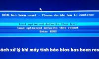 The computer says the bios has been reset, how to fix it?