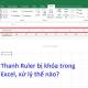 The Ruler bar in Excel is locked, the fix is ​​extremely simple