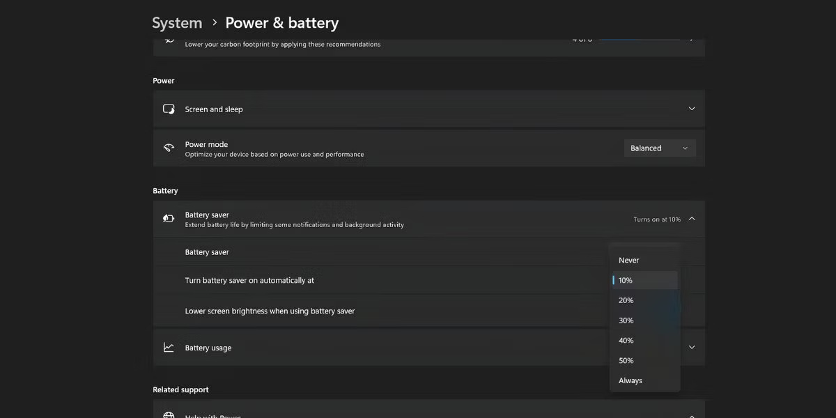 10 Windows 11 settings to maximize laptop battery life Picture 2