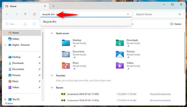 Picture 12 of 11 ways to open the Recycle Bin on Windows