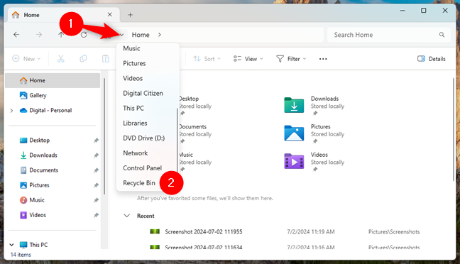 Picture 14 of 11 ways to open the Recycle Bin on Windows
