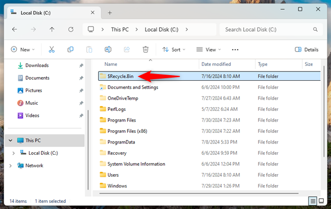 Picture 16 of 11 ways to open the Recycle Bin on Windows