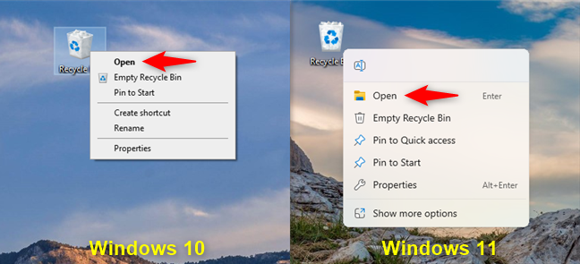 Picture 2 of 11 ways to open the Recycle Bin on Windows