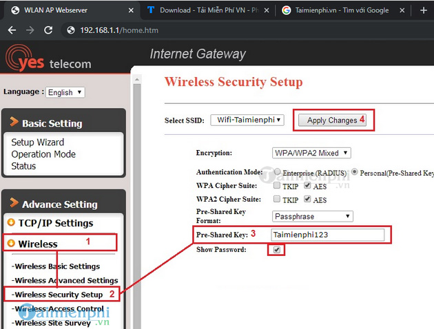12 How to change Wifi password, change Wifi Pass on computer and phone Picture 6