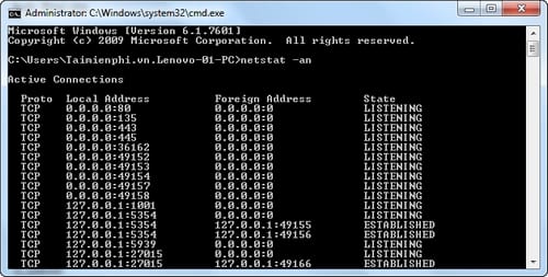 Picture 3 of 15 common Command Prompt commands you should know on your computer.