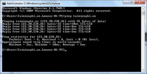 Picture 4 of 15 common Command Prompt commands you should know on your computer.