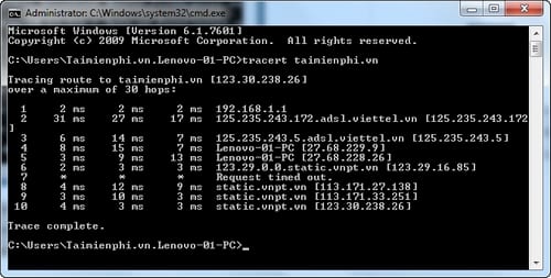 Picture 6 of 15 common Command Prompt commands you should know on your computer.