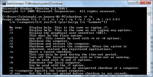 Picture 7 of 15 common Command Prompt commands you should know on your computer.