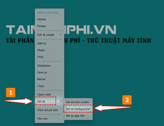 2 How to change Windows 10 computer wallpaper Picture 2