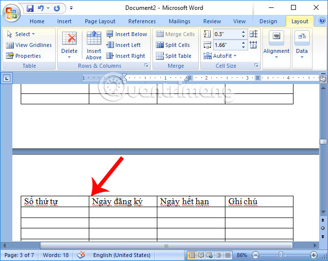 2 ways to repeat title bars in Word for tables Picture 4