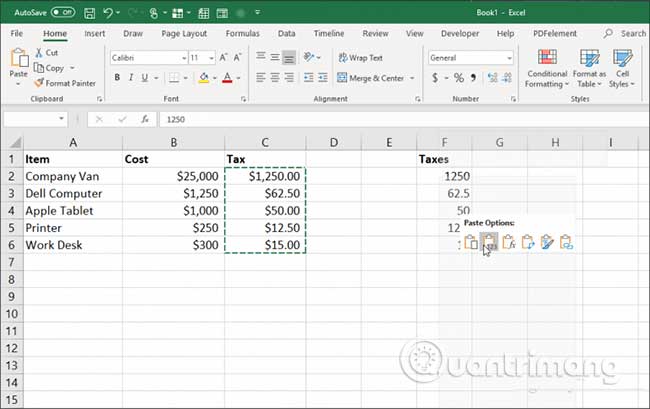 21 ways to use the Paste feature in Excel Picture 11