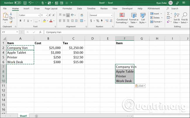 21 ways to use the Paste feature in Excel Picture 19