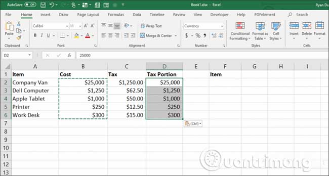 21 ways to use the Paste feature in Excel Picture 2