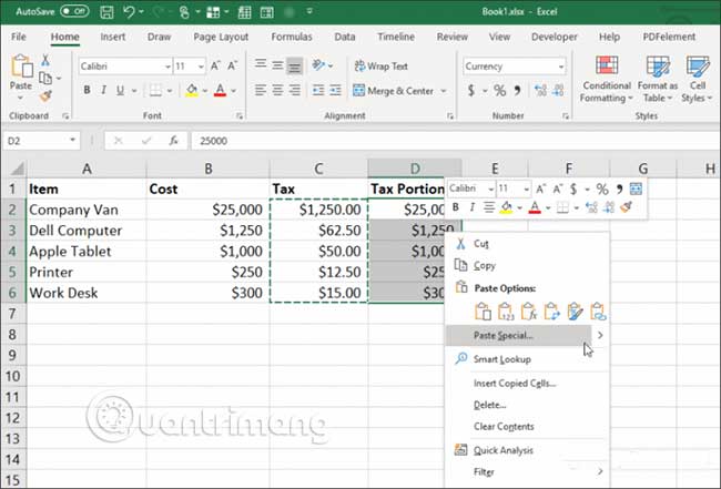 21 ways to use the Paste feature in Excel Picture 3