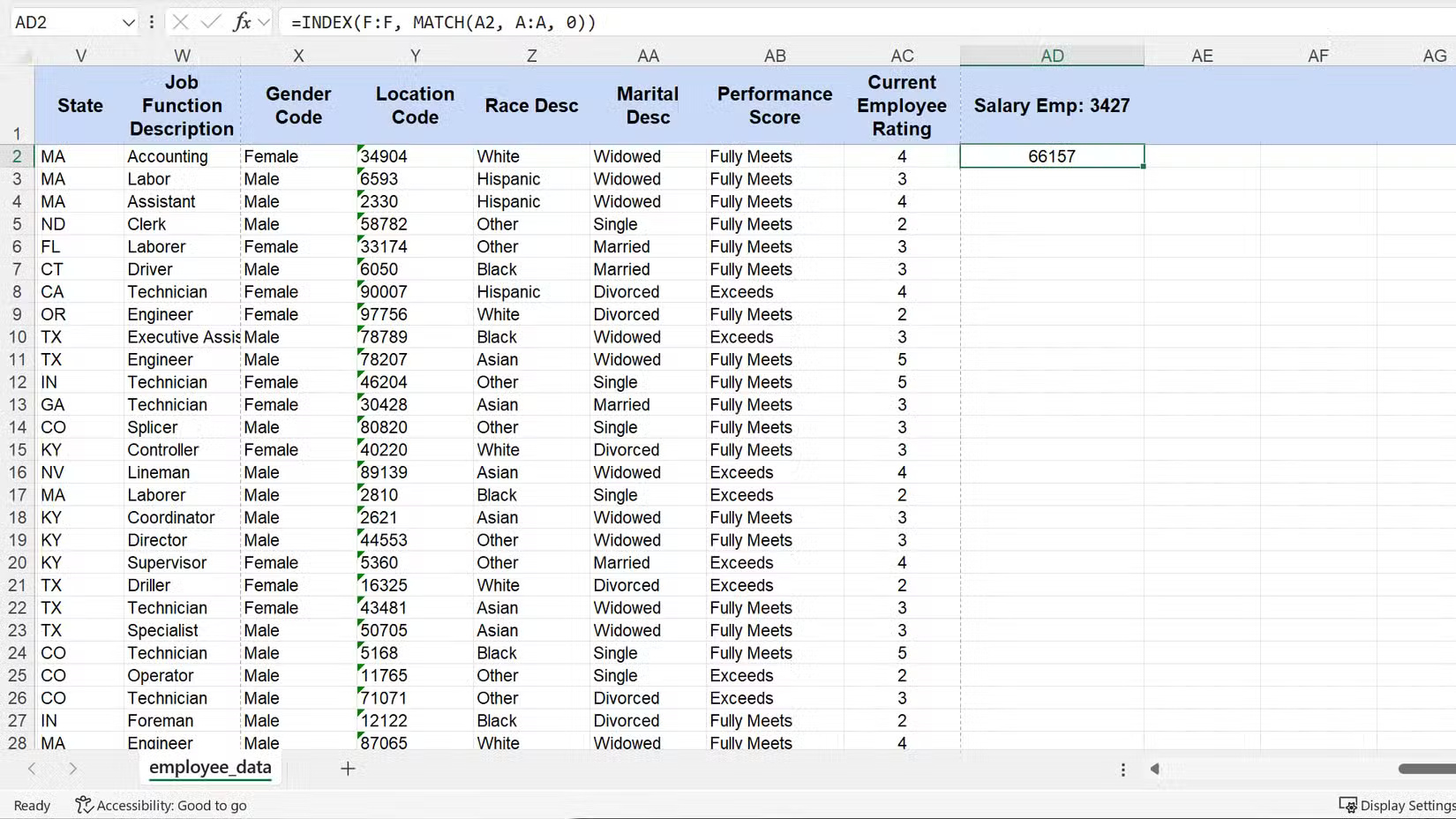 3 Excel functions to help build lookup formulas extremely quickly Picture 2