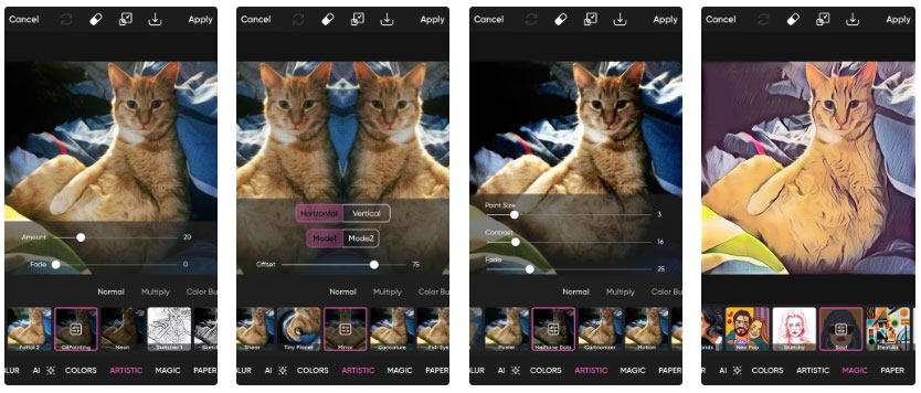 3 mobile apps provide creative photo effects Picture 1