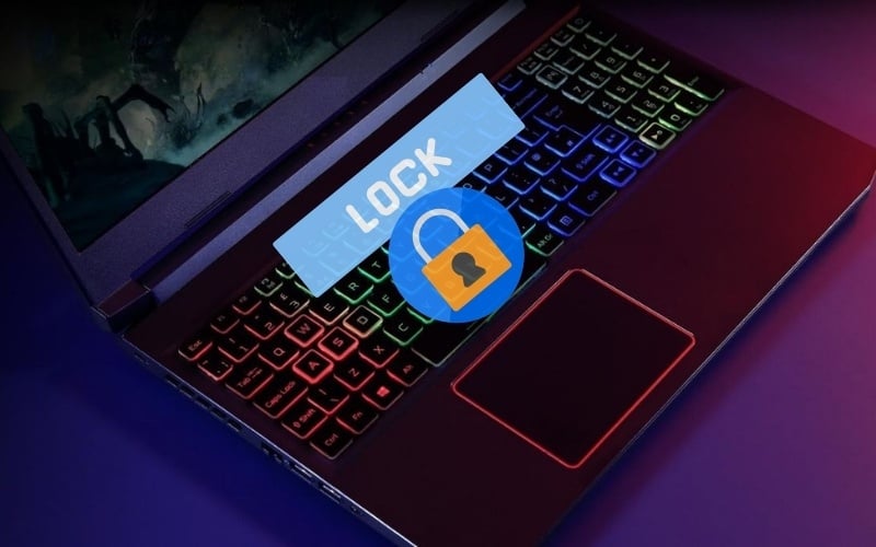 Picture 1 of 3 quick and easy ways to lock your Acer laptop keyboard at home.