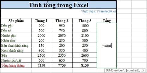 3 Ways to calculate sum in Excel quickly and accurately Picture 7