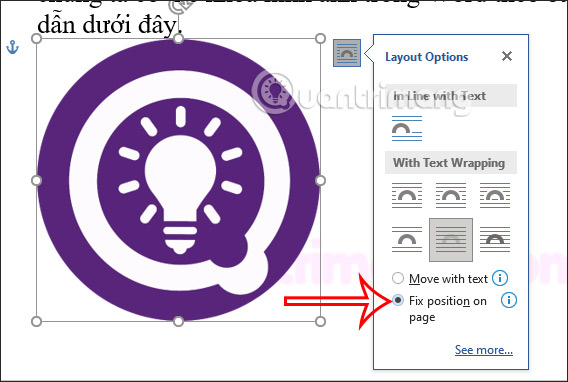 3 ways to fix images in Word, lock movement so as not to affect the layout Picture 8