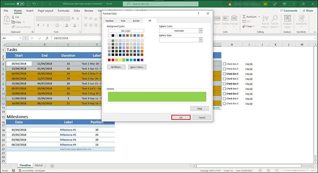 3 ways to highlight cells or rows in Excel Picture 17