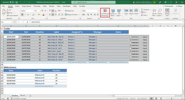 3 ways to highlight cells or rows in Excel Picture 8