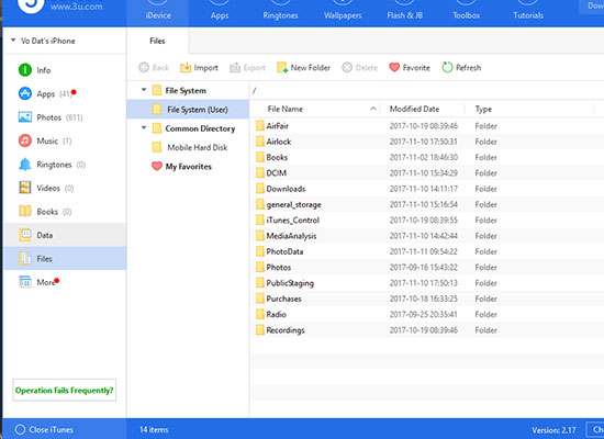 3uTools - Data management and copy tool for iPhone Picture 7