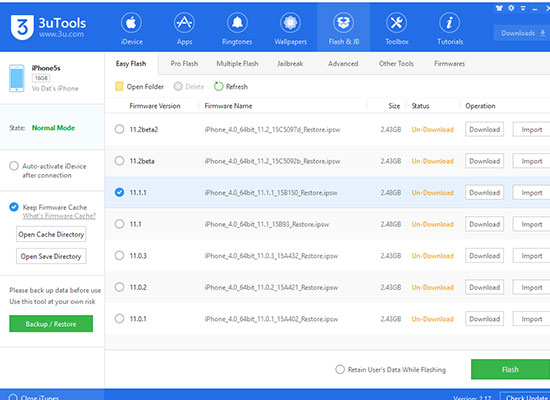 3uTools - Data management and copy tool for iPhone Picture 9